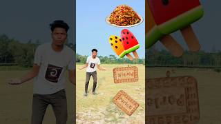 ParleG rounding Biscuit to chaumin  icecream golgappe and samosa new vfx game trending vfx [upl. by Rimisac]