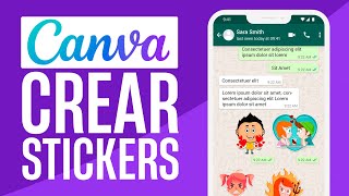 Cómo HACER STICKERS para Whatsapp en Canva 2024  Tutorial [upl. by Jehias]