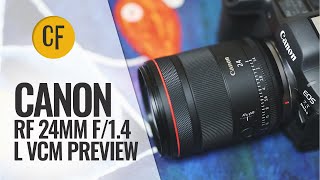 Canon RF 24mm f14 L VCM lens preview [upl. by Donohue930]