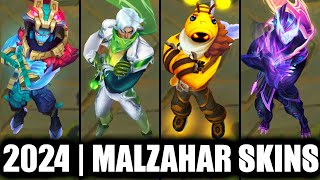 ALL MALZAHAR SKINS SPOTLIGHT 2024  League of Legends [upl. by Divod296]