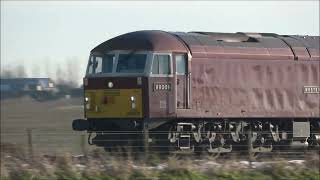 A few trains at Rowston plus a glimpse of the Red Arrows [upl. by Amandi690]