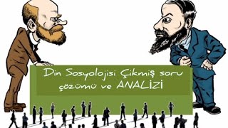 Din Sosyolojisi Çikmiş soru çözümü ve ANALİZİ genel tekrar  DKAB DHBT İHL MBST [upl. by Heathcote]