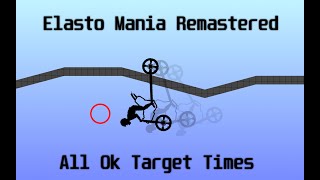 Elasto Mania Remastered  All Ok Target Times [upl. by Kacey]