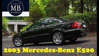 2003 MercedesBenz E500 Driving Video  The MB Market [upl. by Stultz722]