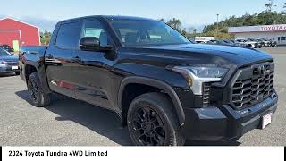 2024 Toyota Tundra 4WD New Midnight Black Metallic Boulder SofTextrimmed NEWPORT OREGON PREOWNED [upl. by Aurelio]