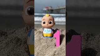 Learn Numbers 123 at the Beach CoComelon Toys cocomelon shorts [upl. by Carma]