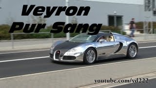 Bugatti Veyron Pur Sang  Full throttle at the Nurburgring [upl. by Bully]