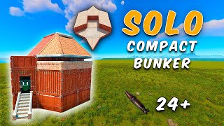 COMPACT Solo Bunker 24 Rockets Guide  Rust Base Design [upl. by Erastatus]