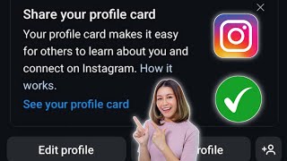 သင့်ပရိုဖိုင်ကတ် instagram  မျှဝေပါ။ Instagram Profile Card ပြုလုပ်နည်း [upl. by Burhans]