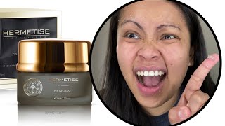 HERMETISE PEELING MASK amp MOISTURIZER TRY ON  DOES IT WORK [upl. by Sochor]