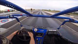 Turbo Dynamics YXZ1000R asphalt record run of 1132  111mph [upl. by Kallick]