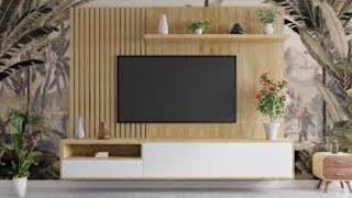 Top media wall design ideas 2024  20 Stylish tv unit design in living room [upl. by Alrad]