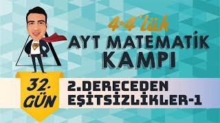 2 Dereceden Eşitsizlikler  1 I 44lük AYT Matematik Kampı I 31Gün I yks2024 [upl. by Adnirol]