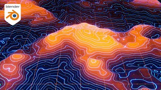 Build a Stylized Topographic Landscape in Blender [upl. by Innis]