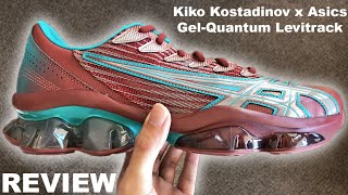 Kiko Kostadinov x Asics GelQuantum Levitrack quotFired BrickBlue Grassquot Review  On Feet Video 101 [upl. by Melquist]