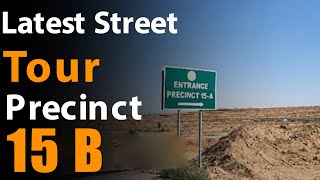 Latest Street Tour Of Precinct 15B 125 SQ Yard plots  Bahria Town Karachi [upl. by Lisk]