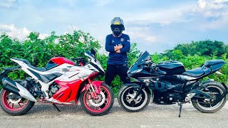 GPX Demon GR 165RR Vs SUZUKI GSXR150  Riding Experience [upl. by Ayanal978]