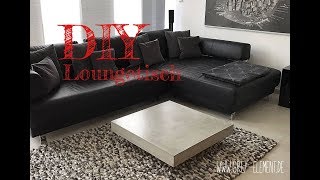 Couchtisch aus Beton selber machen  Betonmöbel  concrete table  DIY [upl. by Caldera]