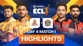 Anurag ki Lucknow ki Nawabi jeet padi Harsh ki Punjab par bhaari  ECLT10 Match 8  Highlights [upl. by Ilegna]