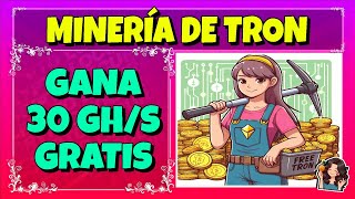 🔴NUEVA MINERÍA DE TRX EN LA NUBE🔴Bono de 30 GHS por Registro GRATIS  Como Minar TRX en Automático🔴 [upl. by Allehcim]