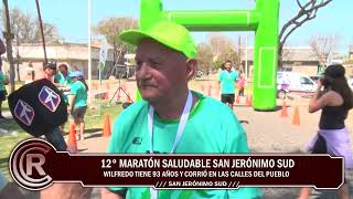 Wilfredo presente en la 12° Maratón Saludable San Jerónimo Sud [upl. by Marola811]