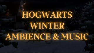 Harry Potter  Cozy Winter Night at Hogwarts  Ambience amp Music [upl. by Alexina]