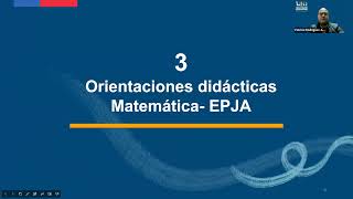 Webinar Actualización de la Priorización Curricular Orientaciones Didácticas Matemática EPJA [upl. by Ytnom]