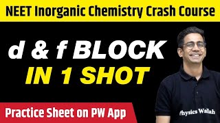 d amp f BLOCK in One Shot  All Concepts Tricks amp PYQs Covered  Class 12  NEET [upl. by Akvir]