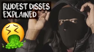 RUDEST DISSES IN UK DRILL EXPLAINED [upl. by Gaal477]