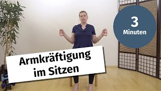 Kräftigung deiner Arme im Sitzen 3 Minuten [upl. by Deuno]