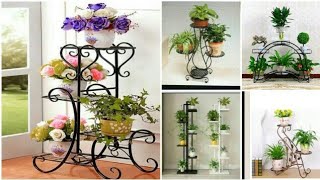 Metal Flower Pot Stands  Plant Stand Ideas  Indoor Garden [upl. by Gruver]