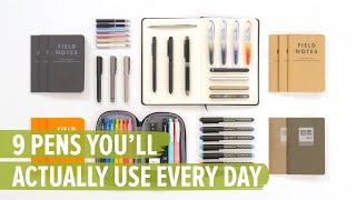 9 Pens Youll Actually Use Every Day [upl. by Aserej]