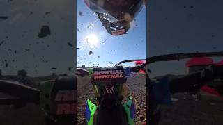 Win the holeshot or get pelted kx450 race motocross 2024 wrecked ouch utah dirtbike yup [upl. by Phelan425]