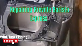 Fixing Breville Barista Express Tightening Group Head Receptacle to Prevent Seal Blowout [upl. by Llehsad]