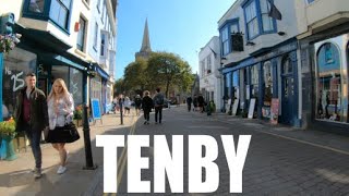 Tenby  Pembrokeshire  Wales  4K Virtual Walk  September 2020  Part 2 [upl. by Dnalsor]