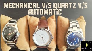 Mechanical vs Quartz vs Automatic watch  Malayalam watch review  watchmyon [upl. by Aisilef]