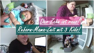 DER ZAHN IST RAUS XXL Vlog  Tag mit drei Kids  Reborn Baby Deutsch  Little Reborn Nursery [upl. by Gideon]