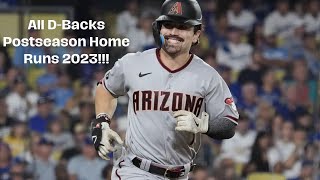 All Diamondbacks Home Runs in the 2023 Postseason [upl. by Airliah]