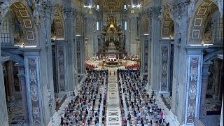 Holy Mass with Pope Francis on Pentecost Sunday from St Peters Basilica 23 May 2021 HD [upl. by Llenrad]