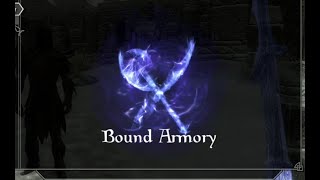 Bound Armory Extravaganza In Depth Overview Skyrim Mod [upl. by Euqinommod]