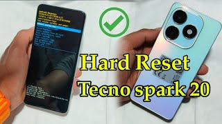 Hard Reset Tecno spark 20 [upl. by Shue]