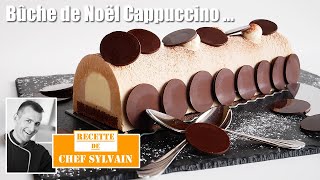 Buche de noël Cappuccino  Recette par Chef Sylvain [upl. by Dawaj]