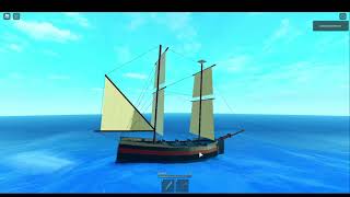 Working boat on Gerstner waves Roblox [upl. by Aelam]