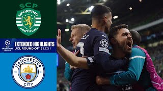 Sporting CP vs Man City Extended Highlights  UCL Round of 16  Leg 1  CBS Sports Golazo [upl. by Ziguard914]