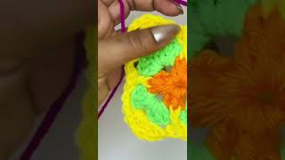 How to crochet a Mosaic Square Check it out crochet crochetpatterns crochettutorial [upl. by Klump]