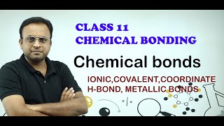 types of chemical bonds ionic covalent coordinate  chemical bonding [upl. by Etteyafal]