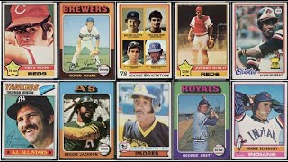 The 20 Most Valuable Topps Baseball Cards From 19751979 [upl. by Ruscio979]