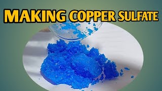 HOW TO MAKE COPPER SULFATE  PREPARATION OF MAKING COPPER SULFATE  GOLD LEACHING INGREDIENTS [upl. by Htbazile875]