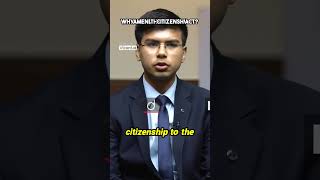 Why Amend the Citizenship Act  ias  UPSC Result 2023  Goutam Thakuri  Rank – 391 upsc [upl. by Burkhardt]