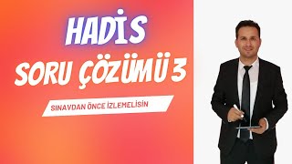 HADİS SORU ÇÖZÜMÜ  3 [upl. by Buyse584]